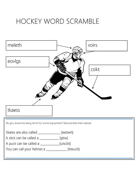 unscramble hockey|hockey word scramble.